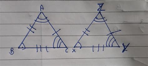 3. Two Triangles ∆ABC and ∆XYZ congruent by the correspondence ∆BAC, ∆ ...