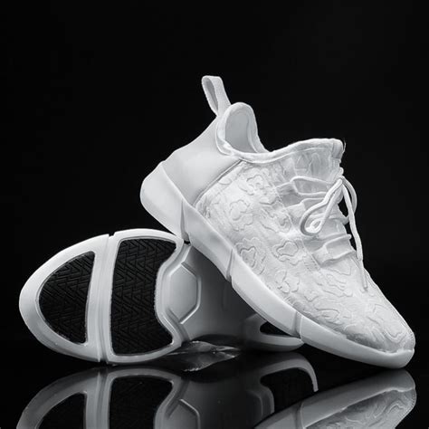 Buy Morefun Kids LED Light Up Shoes Boys Girls Fiber Optic Shoes with ...