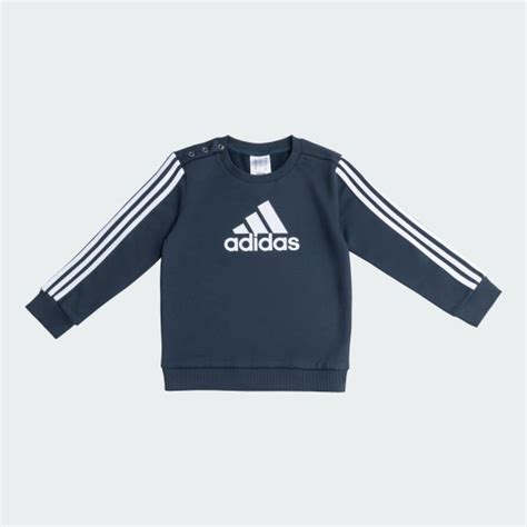 adidas 3 Stripes Joggers Set Kids - Blue | adidas India