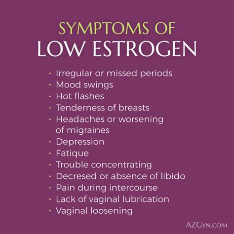 Low Estrogen In Women