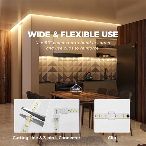 Image result for White Chasing LED String Strip Lights