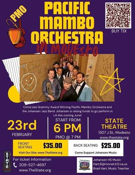 Pacific Mambo Orchestra and Johansen HS Jazz, The State Theatre of ...
