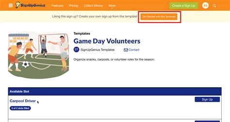 Image result for SignUpGenius Template