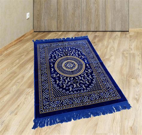 Buy ADIRNY Velvet Prayer Mat Musalla Janamaz for Namaz Muslim 44x28 ...
