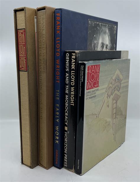 Lot - 5pc Horizon Press Frank Lloyd Wright Books
