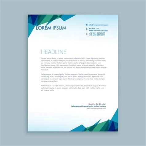 Creative abstract letterhead | Free Vector