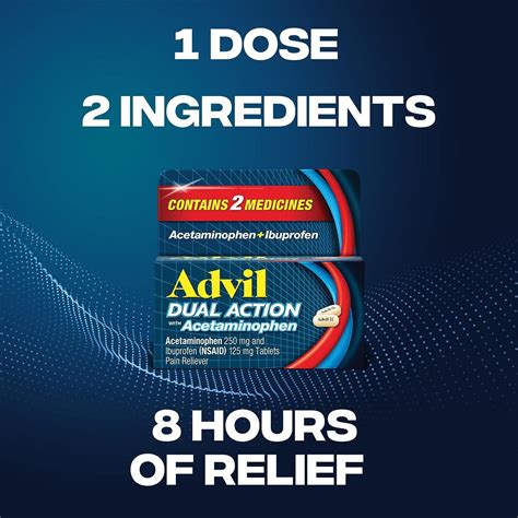 Advil Dual Action Coated Caplets - 8 Hour Pain Relief - 216 Count | Buy Now with Express ...