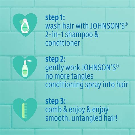 Buy Johnsons Baby Shampoo No More Tangles 13.6 Ounce (400ml) (2 Pack ...