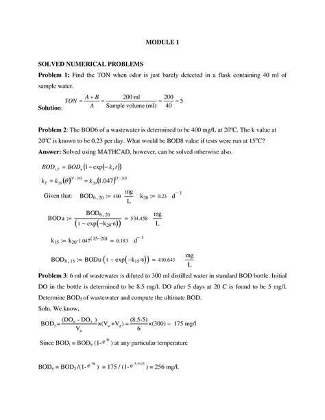 Problems - Module 1 - Introduction - MODULE 1 SOLVED NUMERICAL PROBLEMS ...