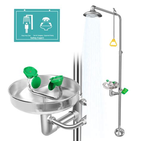 Buy Huanyu Emergency Shower and Eyewash Station Safety Shower Eye Wash ...