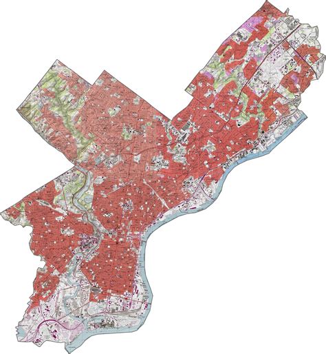 Philadelphia County Map, Pennsylvania - US County Maps