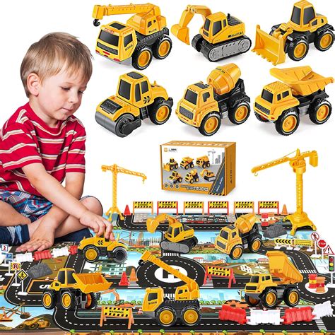 Pull Back Construction Vehicle Toys for Kids, Pull India | Ubuy