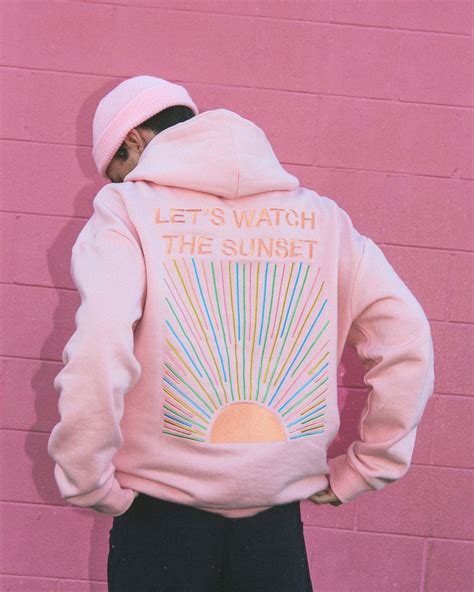 "Let's Watch the Sunset" Oversized Lux Hoodie in Vintage Washed Pink | Hoodies, Loose hoodie ...
