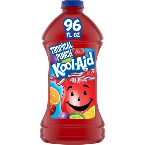 Kool-Aid Tropical Punch Multiserve Kids Drink, 96 fl oz Bottle