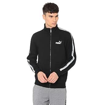 PUMA Tape Track Jacket Cotton Black : Amazon.in: Clothing & Accessories