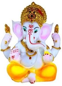 Shaanvineni Resin Ganesh Ganesha Ganpati Murti Idol Statue Sculpture ...