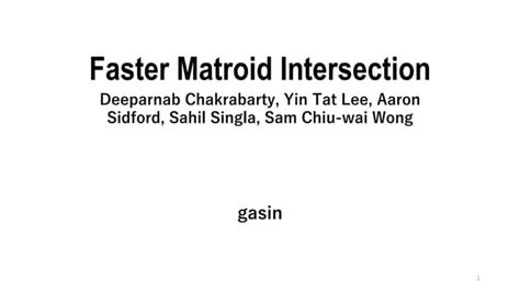 Image result for Matroid Intersections