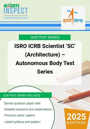 Buy ISRO ICRB Scientist SC Architecture Autonomous Body Test Series ...