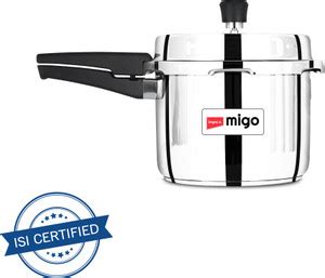 IMPEX 3L Stainless Steel Pressure Cooker | Induction Base, Outer Lid, 5 ...