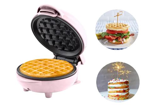 kesi Mini Waffle Maker - Quick & Easy Breakfast Solution, Small Waffle ...