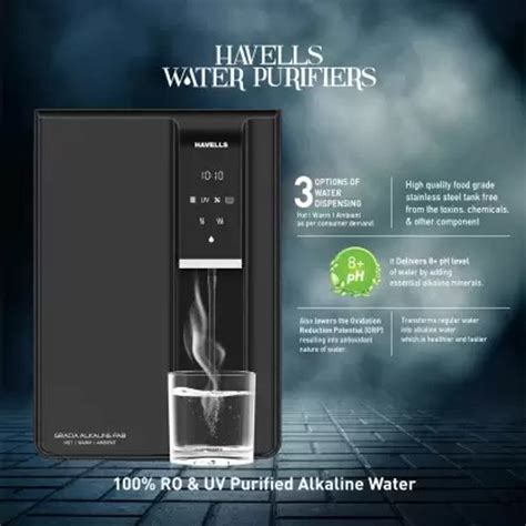 HAVELLS Gracia Alkaline Fab 6.5 L RO + UV + Alkaline Water Purifier ...