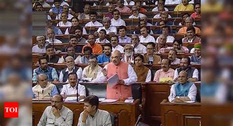 Article 370 nullified, with 370 votes in Lok Sabha for bifurcation ...