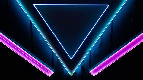 Download wallpaper 2560x1440 neon, shape, triangle widescreen 16:9 hd ...