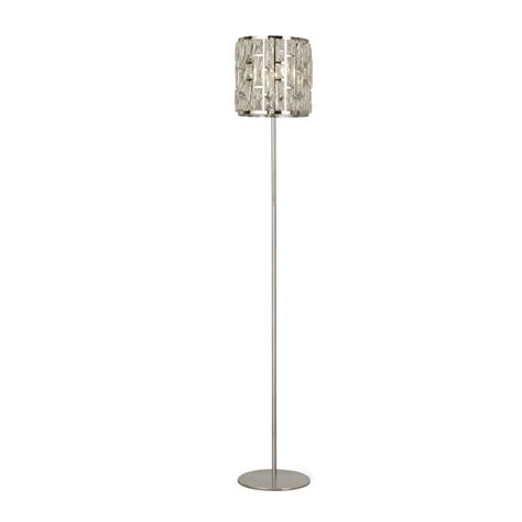 BIJOU 1LT CHROME FLOOR LAMP WITH CRYSTAL GLASS | PS Electrical Wholesale