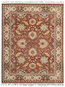 Ruglok Mirzapur - Viraaj Traditional Hand Knotted Deep Brown Carpet ...