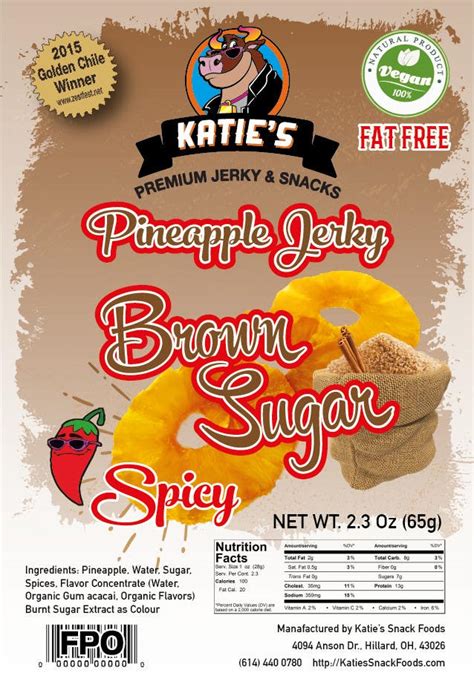 Fun Food Product Label Design Set, 4 flavors | Freelancer