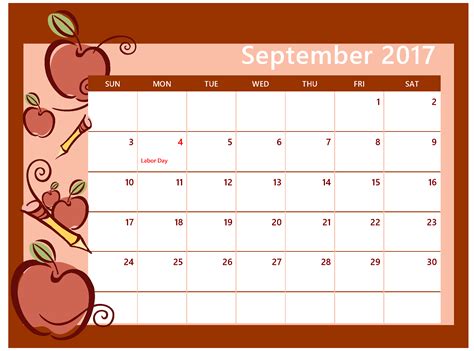 September Month Clip Art