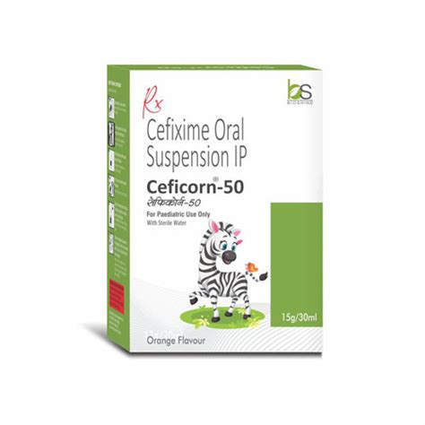 CEFICORN* 50 Dry Syrup Bioshine Healthcare Pvt. Ltd.