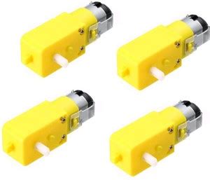 PRIMETRONIX DC BO Motor Dual shaft Smart Car Robot Gear Motor for ...