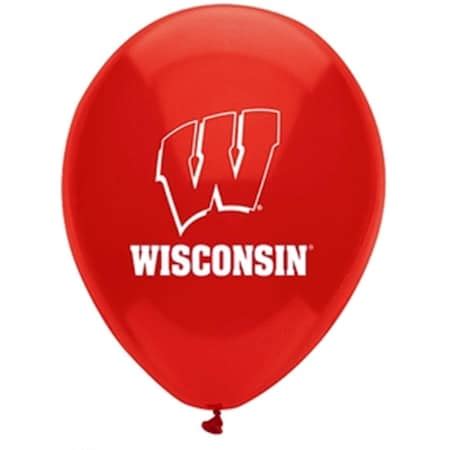 Mayflower Distributing 11 in. U of Wisconsin-Latex Balloon, 10PK 83999 ...