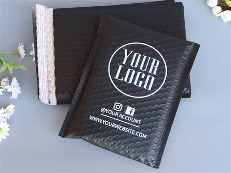 Custom Padded Envelopes,metallic Bubble Mailers With Logo Printed ...