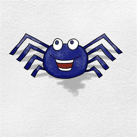 Easy Spider Drawing - HelloArtsy