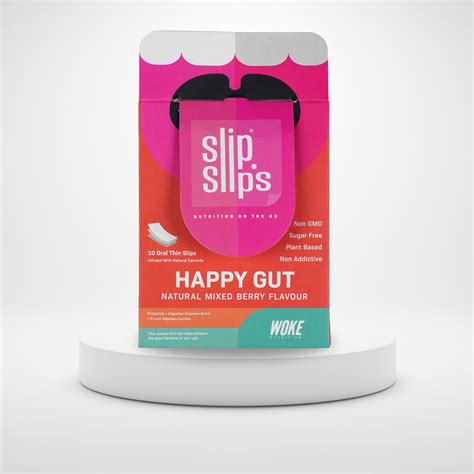 Buy Woke tion Happy GUT 10 Oral Melting Strips - Probiotic Supplement ...