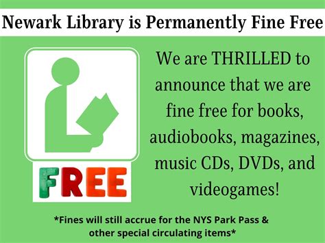 Fine-Free - Newark Public Library
