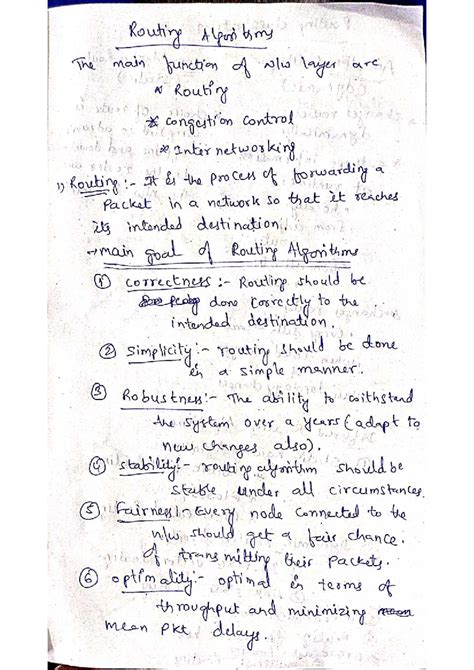 Routing Algorithms: Concepts and Techniques for Computer Networks (Unit ...