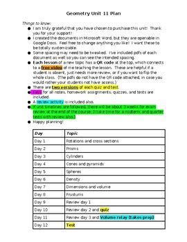 Image result for Geometry Unit 11 Summary