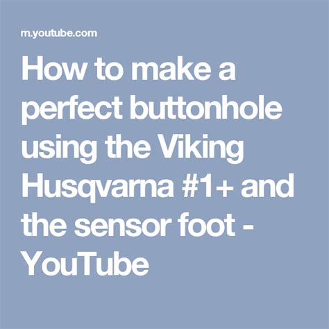 Image result for Viking Designer Diamond Buttonhole Tutorial