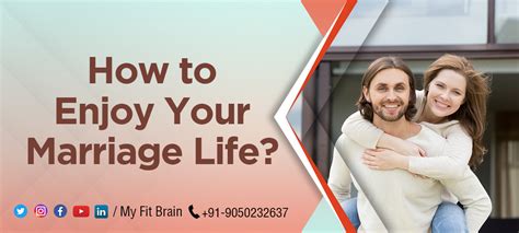 How We Can Enjoy Our Marriage Life | My Fit Brain