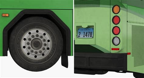 Gillig Low Floor Hybrid Bus Intercity Transit Rigged 3D | 3D Molier ...