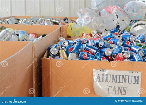 Aluminum Soda Cans Sorted for Recycling Editorial Photography - Image ...