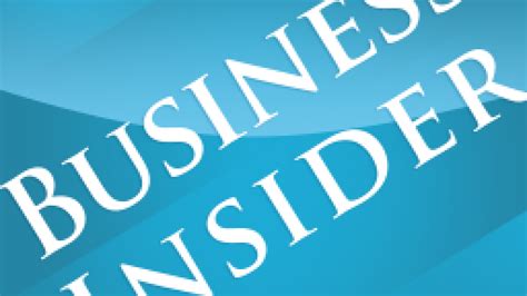 Business Insider company logo on a website, seen on a computer screen ...