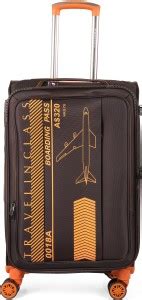 POLO CLASS Luggage Trolley Bag 28" - Coffee Expandable Cabin & Check-in ...