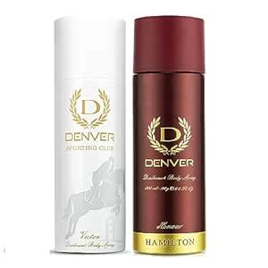 Buy DENVER Honour & Sporting Club Victor Deodorant - 200ML Each (Pack ...