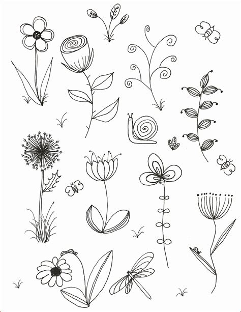 Easy Flower Doodles To Draw - Surrealist Drawing Techniques
