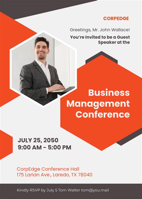 Sample Invitation To Speaker