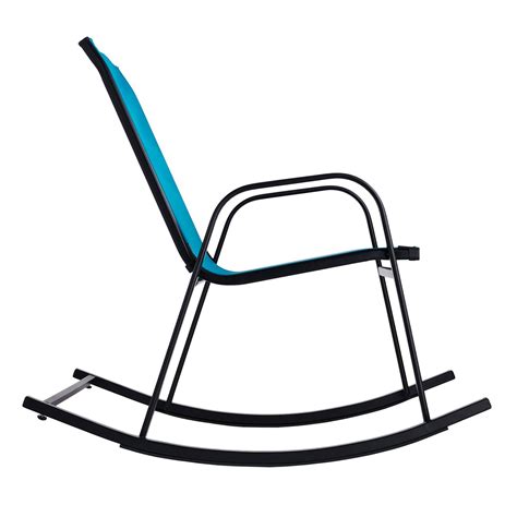 Turquoise Sling Patio Rocking Chair | At Home